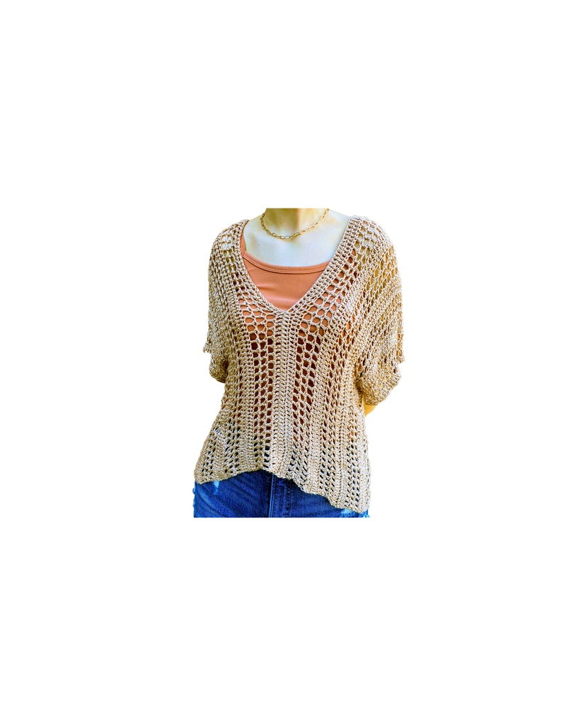 Drape Tee - Summer Collection – Crochet By Catie Carter